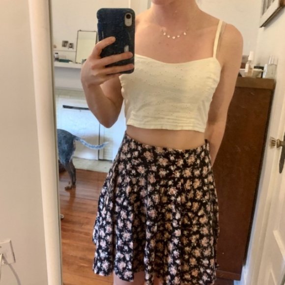 Urban Outfitters Tops - FREE* Yellow Eyelet Crop Top